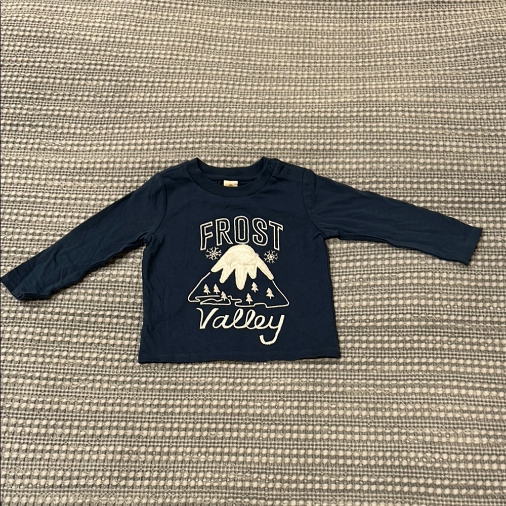 Tucker + Tate Blue Long Sleeve Tee with Mountain Graphic